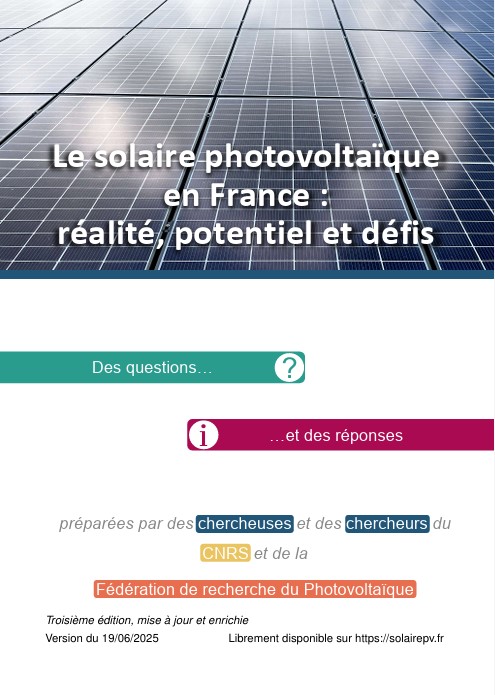 le solaire photovoltaïque en france